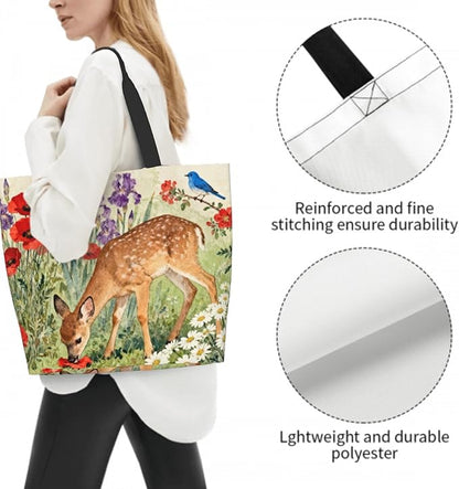 Shoulder Bag Large Reusable Eco-friendly Shopping Bags Portable Storage Handbag