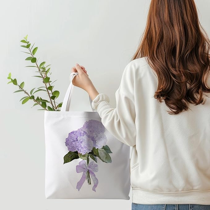 Floral Tote Bag, Floral Bag for Women, Reusable Grocery Bags Shopping Bags