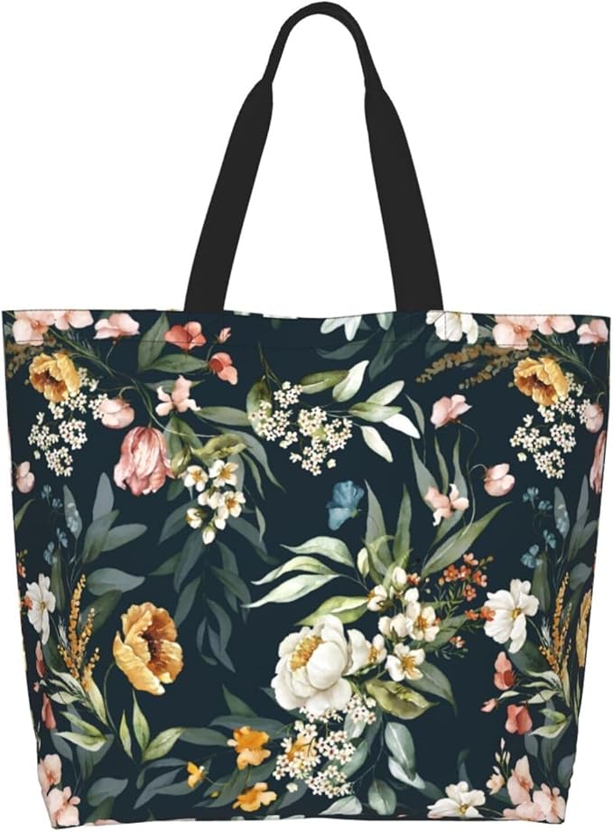 Sunflower Tote Bag For Women, Waterproof Shoulder Bags Big Reusable Grocery Handbag For Shopping Picnic Work Beach