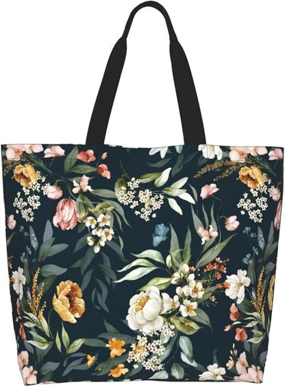 Sunflower Tote Bag For Women, Waterproof Shoulder Bags Big Reusable Grocery Handbag For Shopping Picnic Work Beach