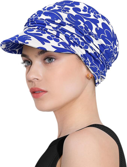 Chemo Headwear Viscose Newsboy Cap for Women Fall and Winter Hats