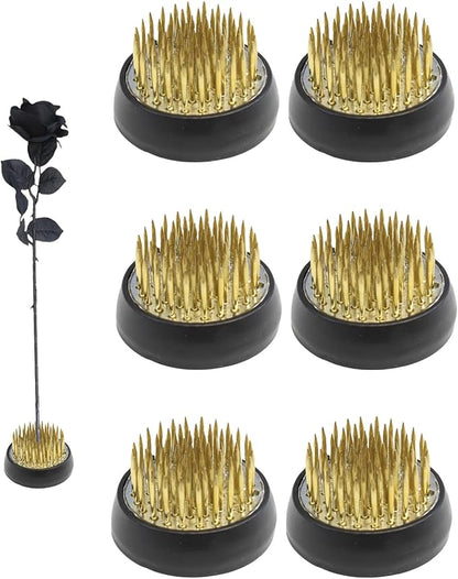 Round Flower Arrangers, Flower Frog Kenzan Fixed Tools, Flower Holder for Ikebana, Floral Arrangement Vase, Fixation and Decoration (6)