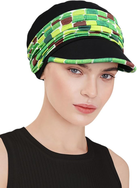 Chemo Headwear Viscose Newsboy Cap for Women Fall and Winter Hats