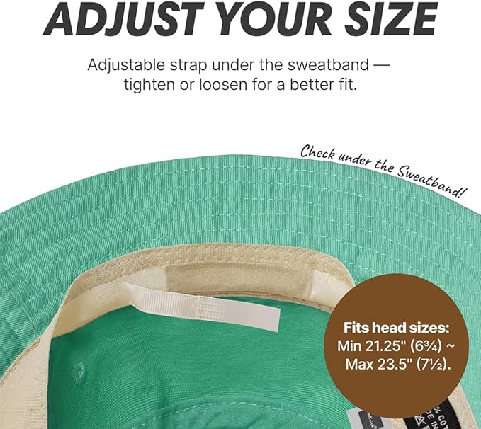 Hot Summer Bucket Hat - Trendy Cotton Sun Hat for Beach, Golf, Fishing - Fun Outdoor Vacation Boonie for Men and Women