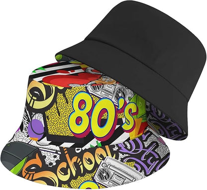 Bucket Hat for Women Men Unisex Sun Cap Packable Outdoor Fisherman Hat Headwear,Reversible Double-Side-Wear