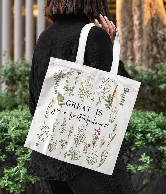 Christian Tote Bag, Christian tote Bag for Women, Bible tote bag, Bible Tote Bags for Women, Foral Tote Bag