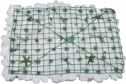 Gdrasuya10 6pcs Realistic Flower Wall Background Artificial Flowers Wall Backdrop Panel 3D Silk Rose Fake Flower Wall Panel Banquet Wedding Party Decor, Photography Background 60 x 40 cm