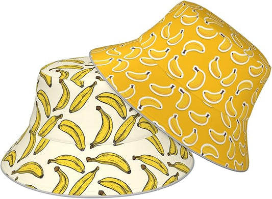 Bucket Hat Double-Side-Wear Reversible Sun Hat Beach Travel Hiking for Women Men