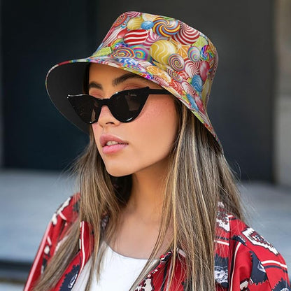 Bucket Hat Summer Beach Fisherman Cap Packable Sun Hats