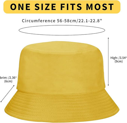 Rosoz 1 & 2 Pack Bucket Hat for Women Men Summer Travel Beach Sun Hat Outdoor Cap Unisex Bucket Hats