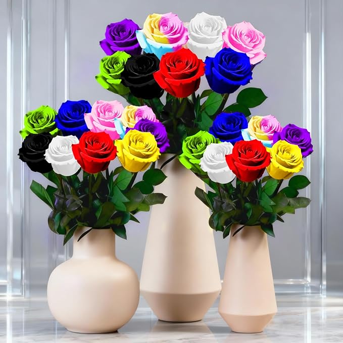 Red Single Forever Roses in a Box,Preserved Flowers for Delivery,Preserved Rose Gifts for Women, Real Roses Gift for Her, Mom Birthday Gifts, Mothers Day Flowers,Valentines Flowers