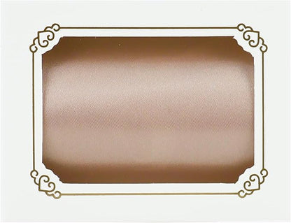 MEEDEE Rose Gold Satin 3 Inch Ribbon Lux Double Faced Satin Ribbon Christmas by 10 Yards Tree Ribbons Rose Gold Ribbons for Christmas Tree, Weddings, Flower Bouquet