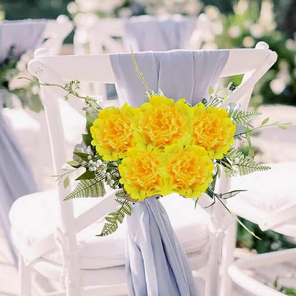 20pcs 5" Artificial Flower Peonies, Silk Peonies with 6" Stems, Flowers Suitable for Wedding Bouquets, Home Party Decoration (Yellow)