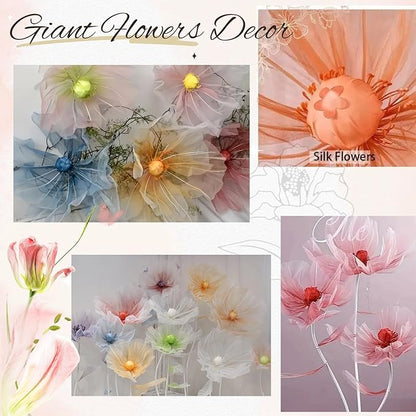 Wedding Decorations for Reception, 5.58 ft Huge Artificial Silk Flower Decoration, Wedding Arrangements, Birthday Party Banquet Background Decor, Shop Window Display (S Pink)