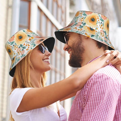 Bucket Hats Fashion Sun Cap Packable Outdoor Fisherman Hat for Women and Men Travel