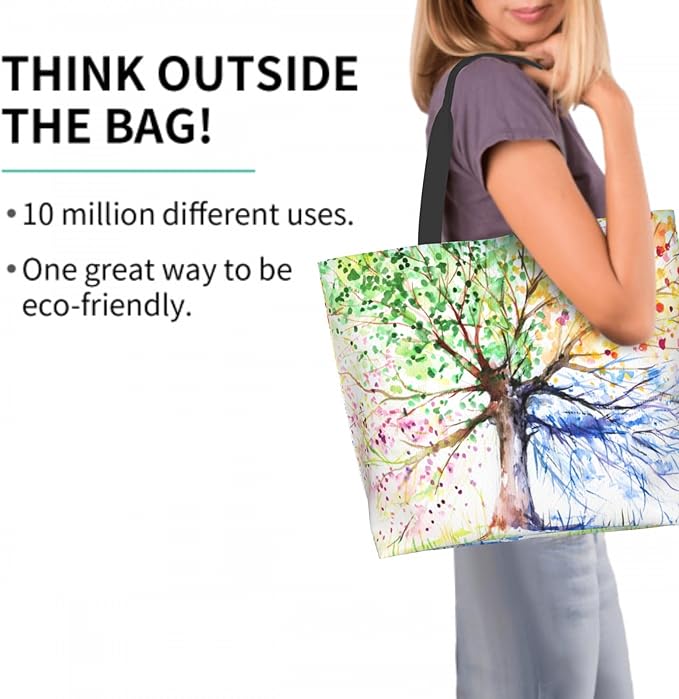 Shoulder Bag Large Reusable Eco-friendly Shopping Bags Portable Storage Handbag