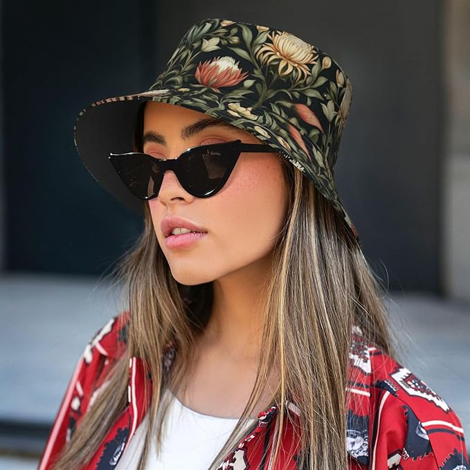Bucket Hats Fashion Sun Cap Packable Outdoor Fisherman Hat for Women and Men Travel