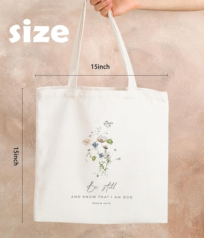 Christian Tote Bag, Christian tote Bag for Women, Bible tote bag, Bible Tote Bags for Women, Foral Tote Bag