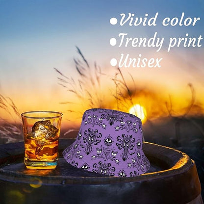 Psychedelic Bucket Hat Fisherman Cap for Women Men, Trippy Art Casual Travel Beach Sun Hats for Summer