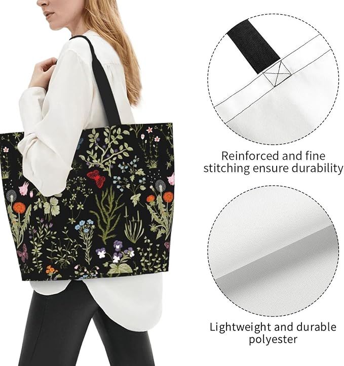 Sunflower Tote Bag For Women, Waterproof Shoulder Bags Big Reusable Grocery Handbag For Shopping Picnic Work Beach