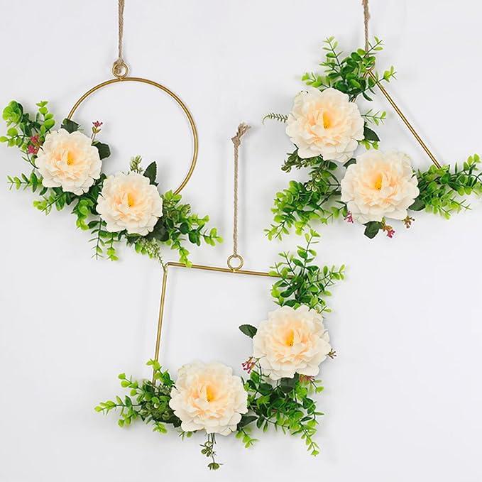 20pcs 5" Artificial Flower Peonies, Silk Peonies with 6" Stems, Flowers Suitable for Wedding Bouquets, Home Party Decoration (Nude)