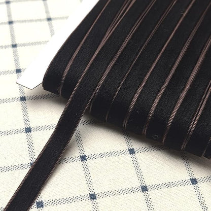 Chenkou Craft Coffee 25 Yards 3/8" Velvet Ribbon Lots Bulk (Coffee, 3/8"(10mm))