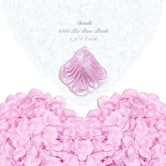2000Pieces Rose Petals, Artificial Flower Petals Fake Rose Petals Silk Red Rose Petals for Romantic Night,Wedding,Proposal Anniversary Flower Decorations