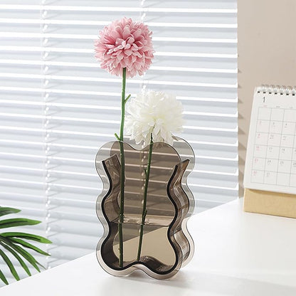 Modern Acrylic Flower Vases for Hydroponic Plant Clear Home Decors Creative Table Centerpieces Safe for Kids and Pet