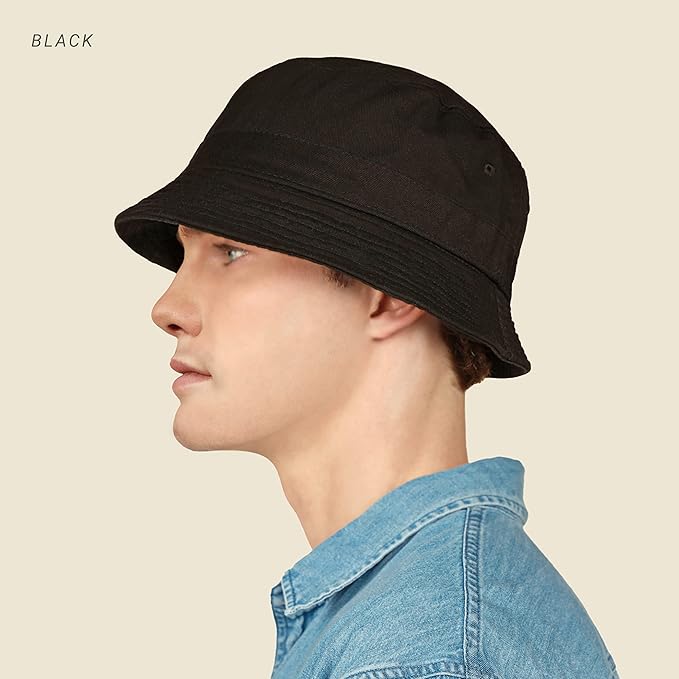 Hot Summer Bucket Hat - Trendy Cotton Sun Hat for Beach, Golf, Fishing - Fun Outdoor Vacation Boonie for Men and Women