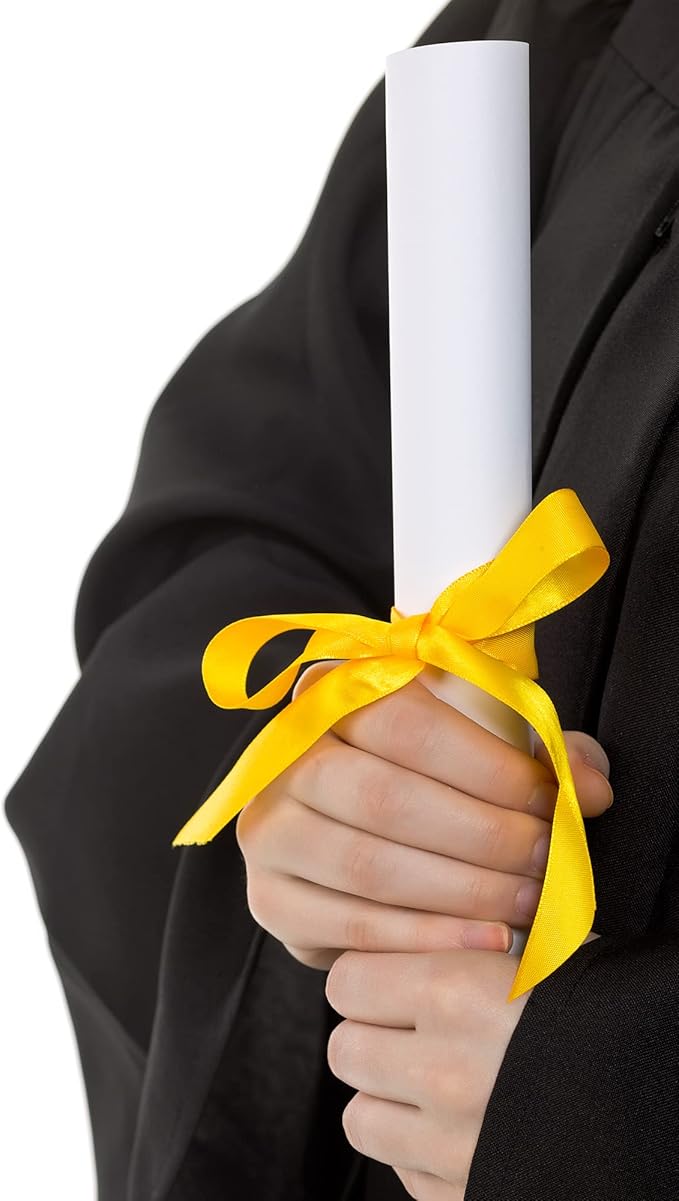 LIUYAXI Yellow Double Faced Satin Ribbon, 3/8" X Continuous 100 Yards, Ribbons Perfect for Gift Wrapping Bows Bouquet Wedding Decor DIY Craft and More