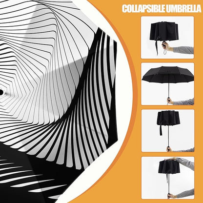Small Compact Travel Automatic Folding Umbrella for Women, Portable Lightweight, Rain, Wind, UV Sun Shade