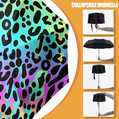 Small Compact Travel Automatic Folding Umbrella for Women, Portable Lightweight, Rain, Wind, UV Sun Shade