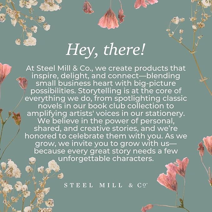 Steel Mill & Co Original Large Book-Shaped Decorative Vase, Ceramic Vases for Home Decor, Cute Bookshelf Decor, Unique Vase for Book Lovers, TWAS The Night Before Christmas