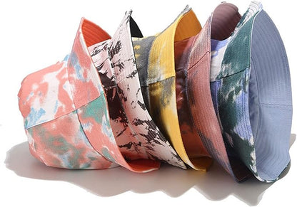 Mashiaoyi Unisex Print Double-Side-Wear Reversible Bucket Hat