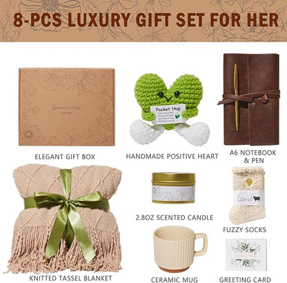 Self Care Gifts for Women, Get Well Gifts Sympathy Baskets Care Package, Christmas Birthday Gift for Women, After Surgery Feel Better Thinking of You Gift Set for Mom Her Sister Best Friend Wife