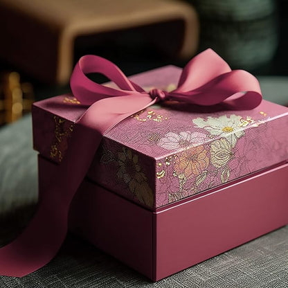 LIUYAXI Burgundy Satin Ribbon, Double Faced 1/2" X Continuous 25 Yards Ribbons Perfect for Gift Wrapping Bows Bouquet Wedding Craft and More