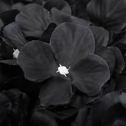 12 Pack Flower Wall Backdrop, 15x15 Inch Artificial Flower Wall Panels Black 3D Floral Backdrop Walls Silk Hydrangea Rose Walls for Decor Wedding Party