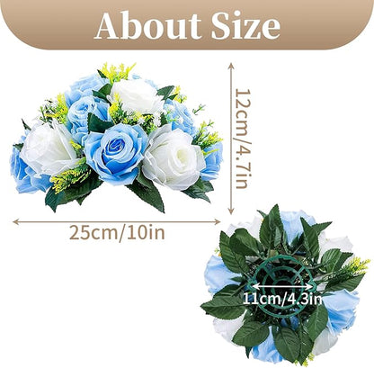 Sziqiqi Artificial Flowers Silk Rose Flowers for Wedding Centerpiece Party Birthday Anniversary Floral Arrangement Decorations
