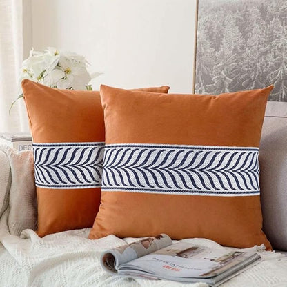 OLYCRAFT 5.5 Yards Jacquard Ribbon Trim 3.4 Inch Leaf Striped Jacquard Polyester Ribbons Marine Blue Gray Leaf Jacquards Woven Embroidery Trim for DIY Sewing Crafts Handmade Bag Belt Clothing Decor