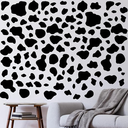AOWDIAO 280 Pieces Cow Print Stickers Peel and Stick Vinyl Decals for Wall, Car, Laptop, Water Bottle & Home Decor