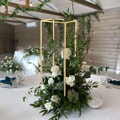 Pack of 20 Gold Wedding Table Centerpiece,31.5inches Tall Metal Flower Stand,Wedding Flower Stand for Party Event Home Decor(Gold)