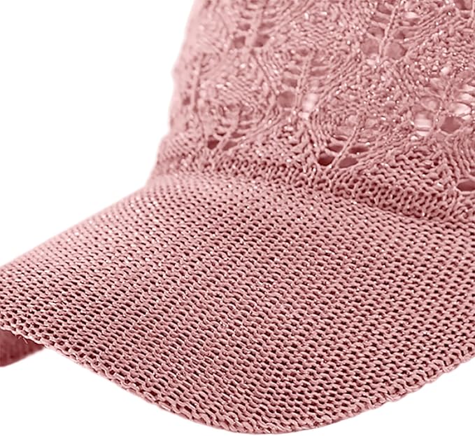 FASHIXD Knit Mesh Baseball Cap for Women - Breathable Summer Trucker Hat