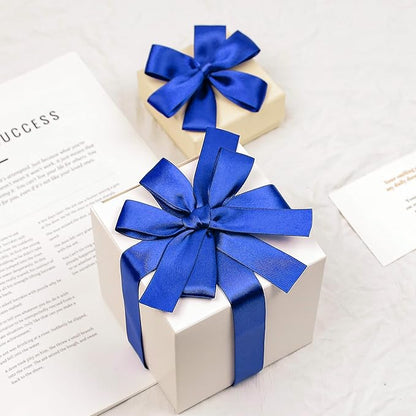 Royal Blue Satin Ribbon, Double Faced 7/8 Inch X 50 Yards, Premium Satin Ribbon for Gift Wrapping, Crafts, Hair Bow Making, Sewing, Flower Bouquet, Wedding Party Decor
