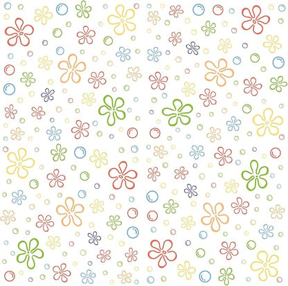 245 PCS Flowers Bubbles Wall Decals Under The Sea Wall Sticker - Ocean Decor, Bathroom Stickers, Kids Wall Decals, Easy Peel and Stick, Removable, Waterproof, Anti-Fading