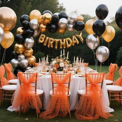 Orange Tulle Mesh Ribbon 6 Inch x 100 Yards(300ft) Netting Spool Fabric Ribbon Ideal for Tutu Skirt Art Gift Wrapping Flower Bouquet Crafts Weddings Floral Arrangements