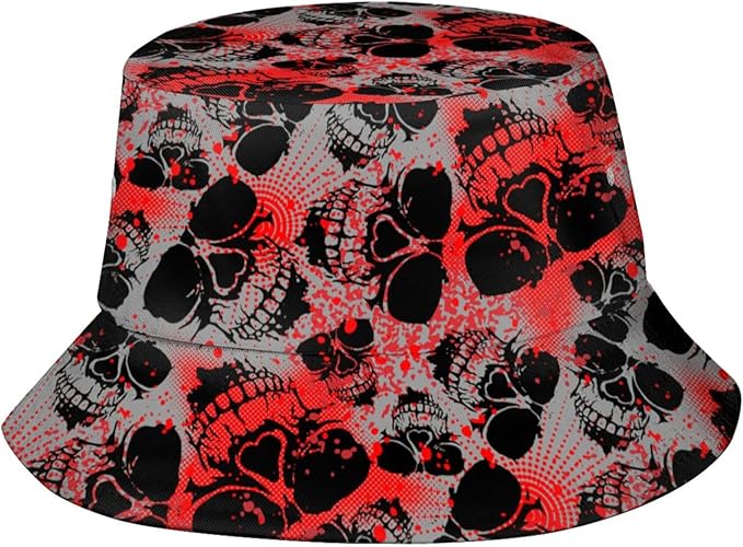 Bucket Hat for Women Men Funny Halloween Hats Packable Outdoor Fisherman Hats Caps Unisex