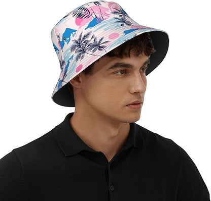 Funny Bucket Hat for Men Women Fashion Unisex Fishing Hat Fisherman Sun Caps Headwear for Outdoor Summer Travel Hiking Beach