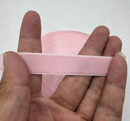 10 Yards Velvet Ribbon Spool (Pink, 5/8")