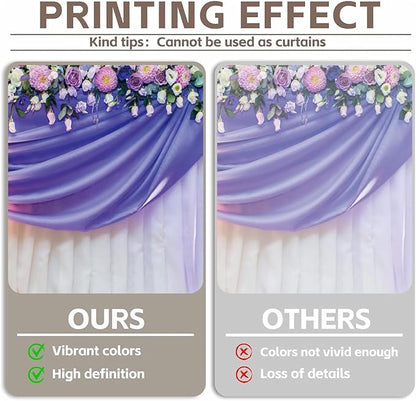 Leowefowa Flower Wedding Backdrop Wedding Pink Roses Floral Curtain Photography Background for Weeding Birthday Baby Shower Party Decorations Backdrop Photobooth 10x8ft Vinyl