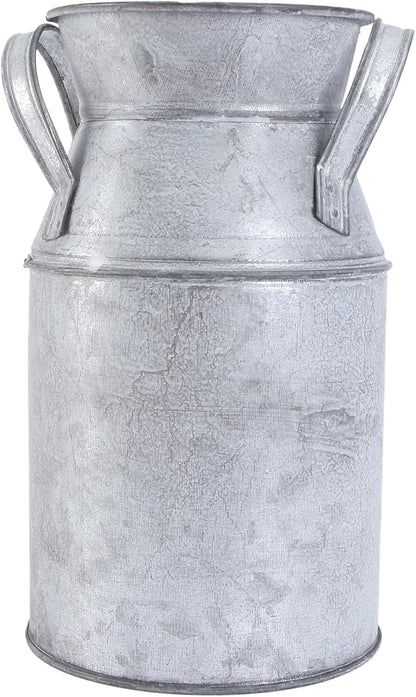 Wrought Iron Flower Vase, Vintage Metal Tin Bucket for Dried and Fresh Flowers, Decorative Centerpiece (7. 28 X 4. 33 X 3. 74 Inch)